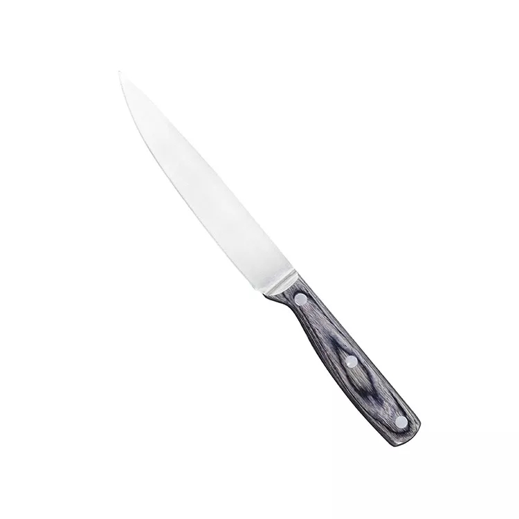 Korkea standardi ruostumattomasta teräksestä valmistettu veitsi Chef Knife Utility Knife Set Pakka puukahvalla 