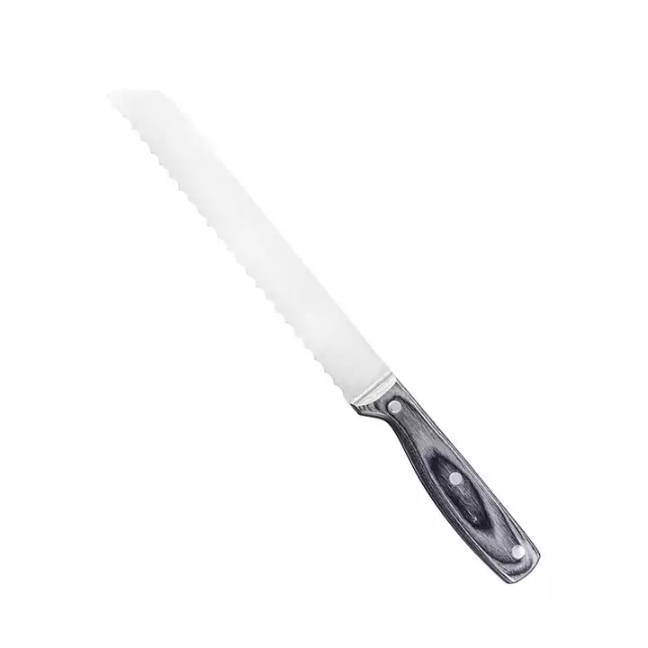 Korkea standardi ruostumattomasta teräksestä valmistettu veitsi Chef Knife Utility Knife Set Pakka puukahvalla 